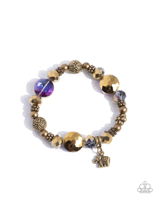 Zoology Degree - Purple UV Shimmer Bracelet - Paparazzi Accessories