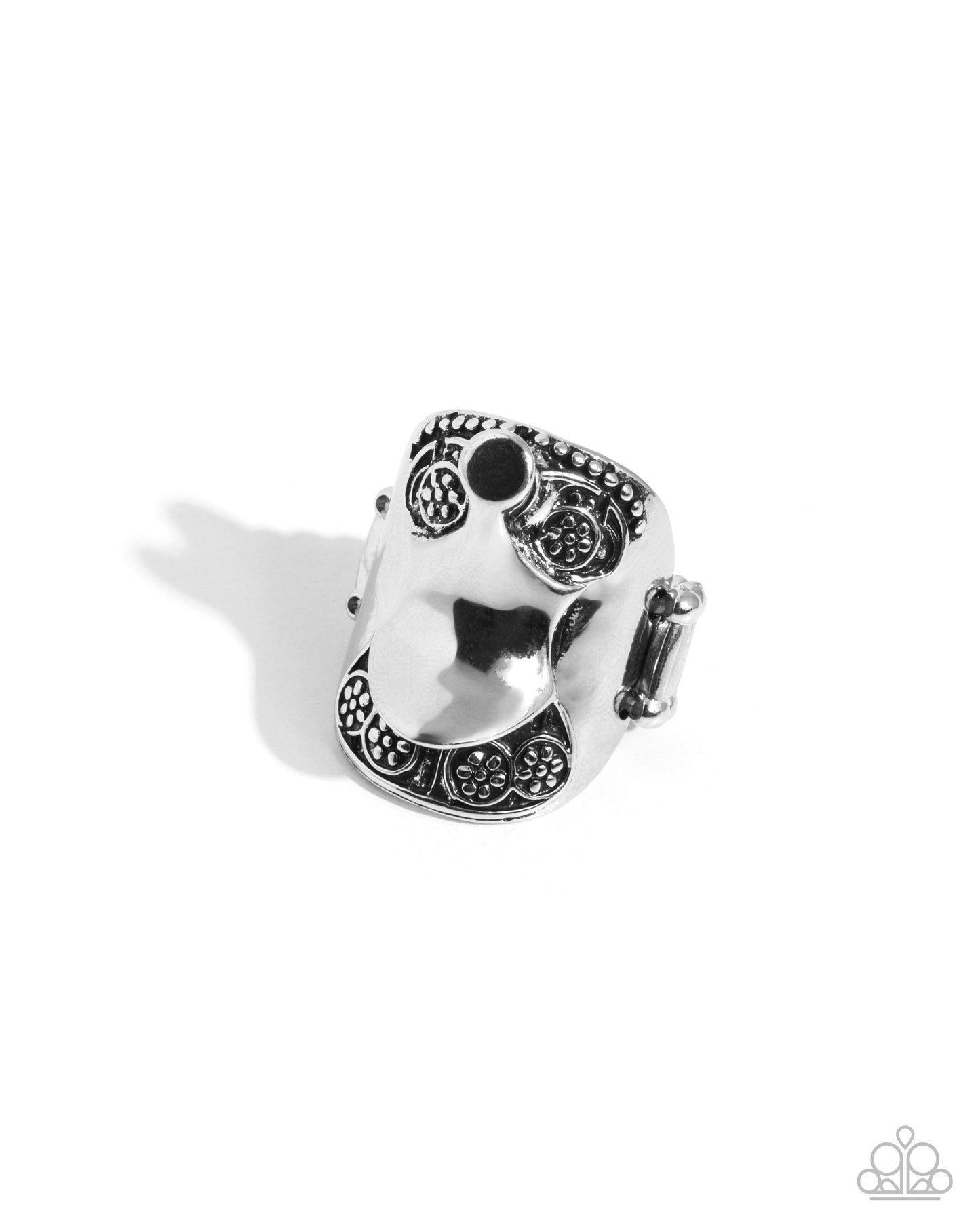 Equestrian Elegance - Silver Horse Saddle Ring - Paparazzi Accessories