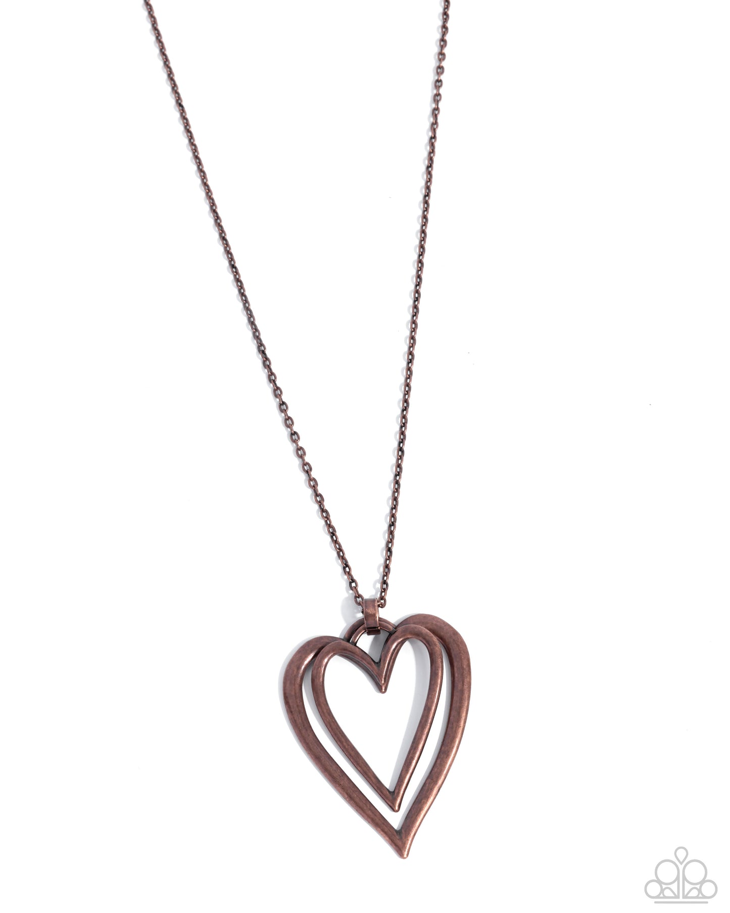 Lets HEART At the Very Beginning - Copper Pendant Necklace - Paparazzi Accessories