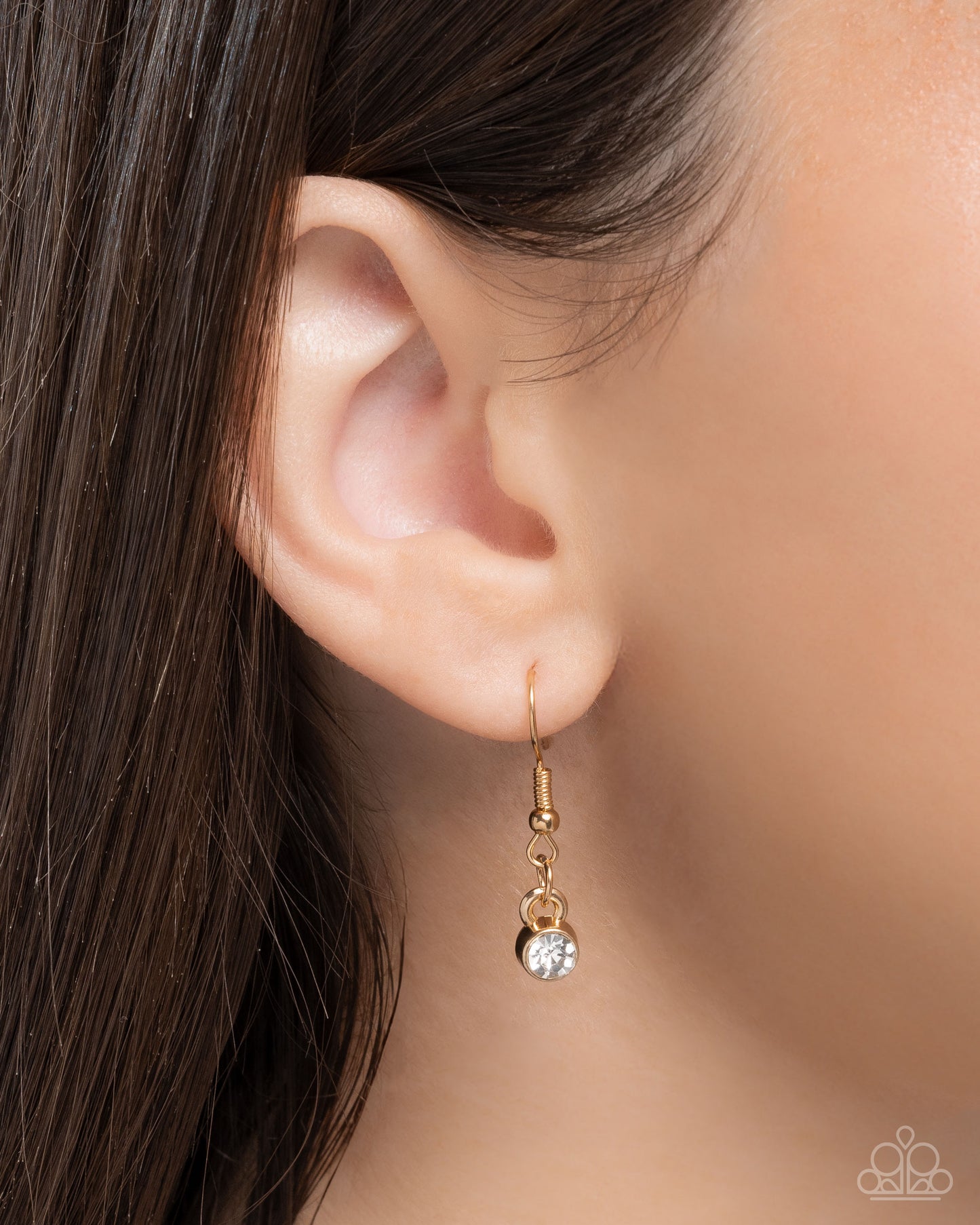 Gala Genre - Green Painted Flowers Gold Necklace - Paparazzi Accessories