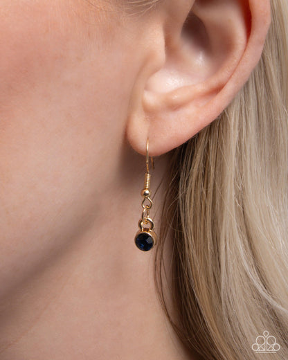 Opulent Owl - Brown Rhinestone Gold Pendant Necklace - Paparazzi Accessories