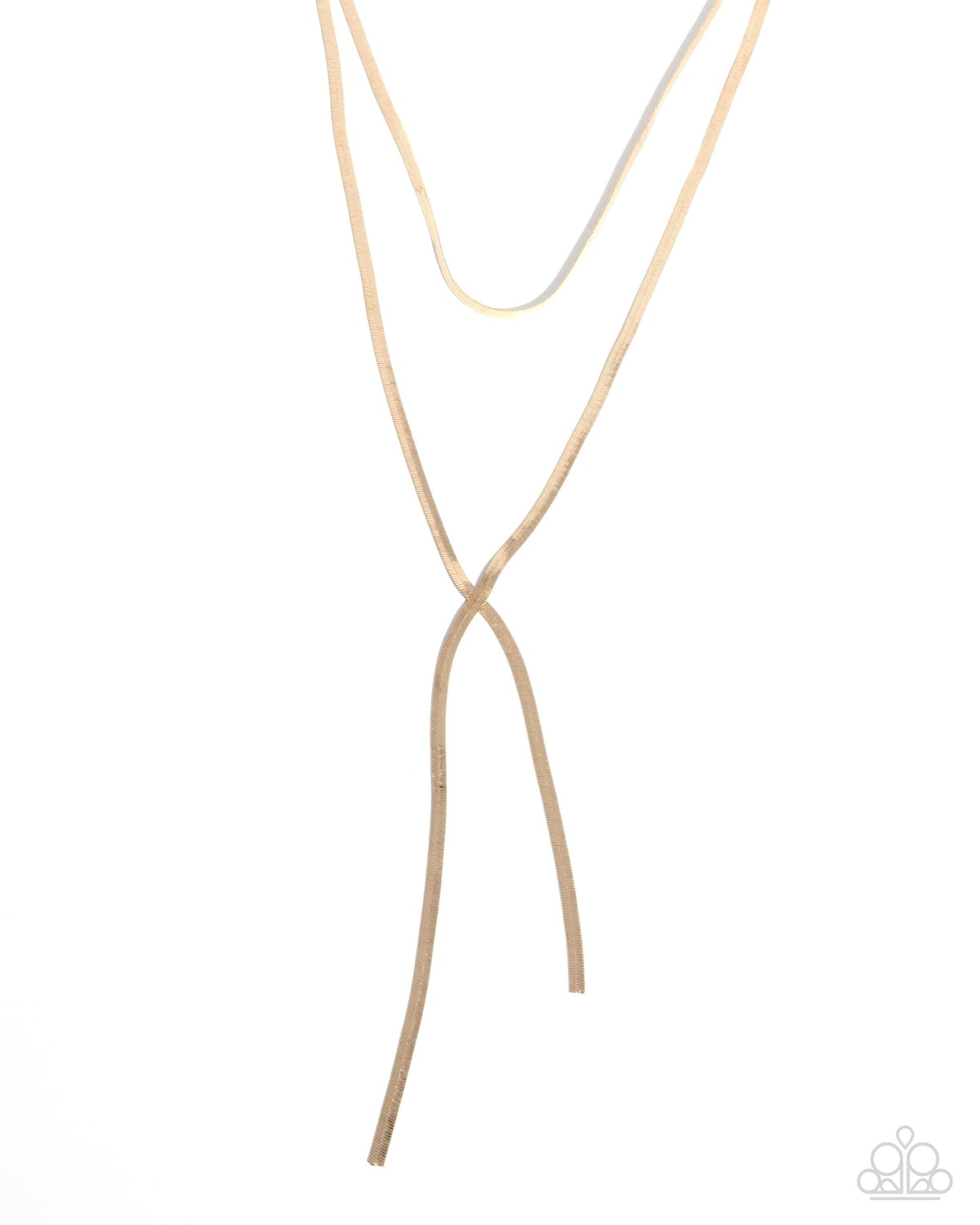 Monochromatic Movement - Gold Snake Chain Necklace - Paparazzi Accessories
