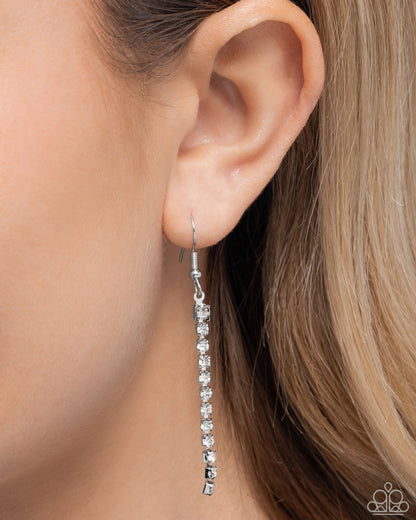 Courting Closeness - Multi Iridescent Gem Hearts Silver Layered Necklace - Paparazzi Accessories