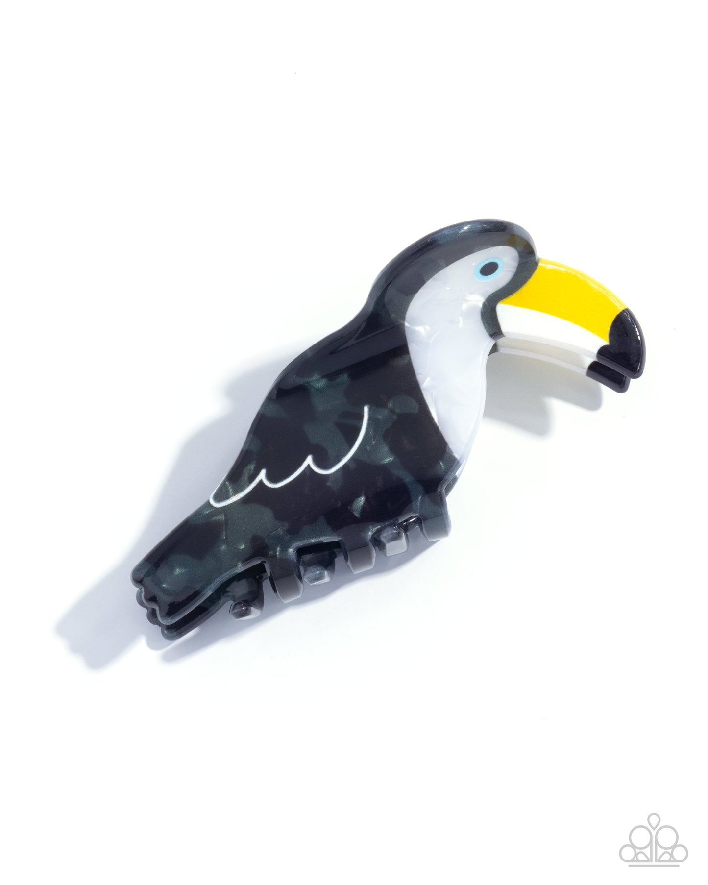 Toucan Theme - Black Toucan Claw Clip - Paparazzi Accessories