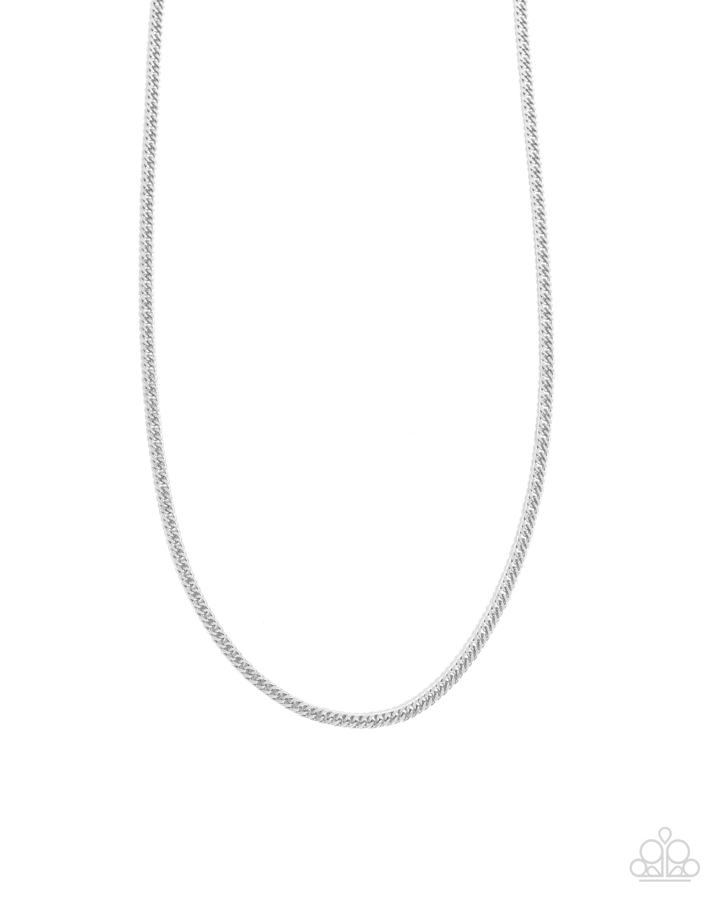 Curb Chairman - Silver STAINLESS STEEL Urban Chain Necklace - Paparazzi Accessories