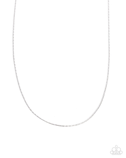 Stainless Sensei - Silver Stainless Steel Urban Necklace - Paparazzi Accessories