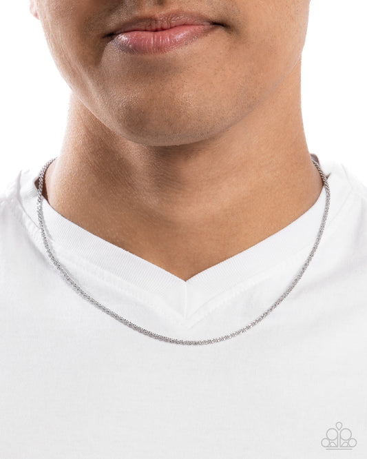 Stainless Souvenir - Silver Stainless Steel Urban Chain Necklace - Paparazzi Accessories