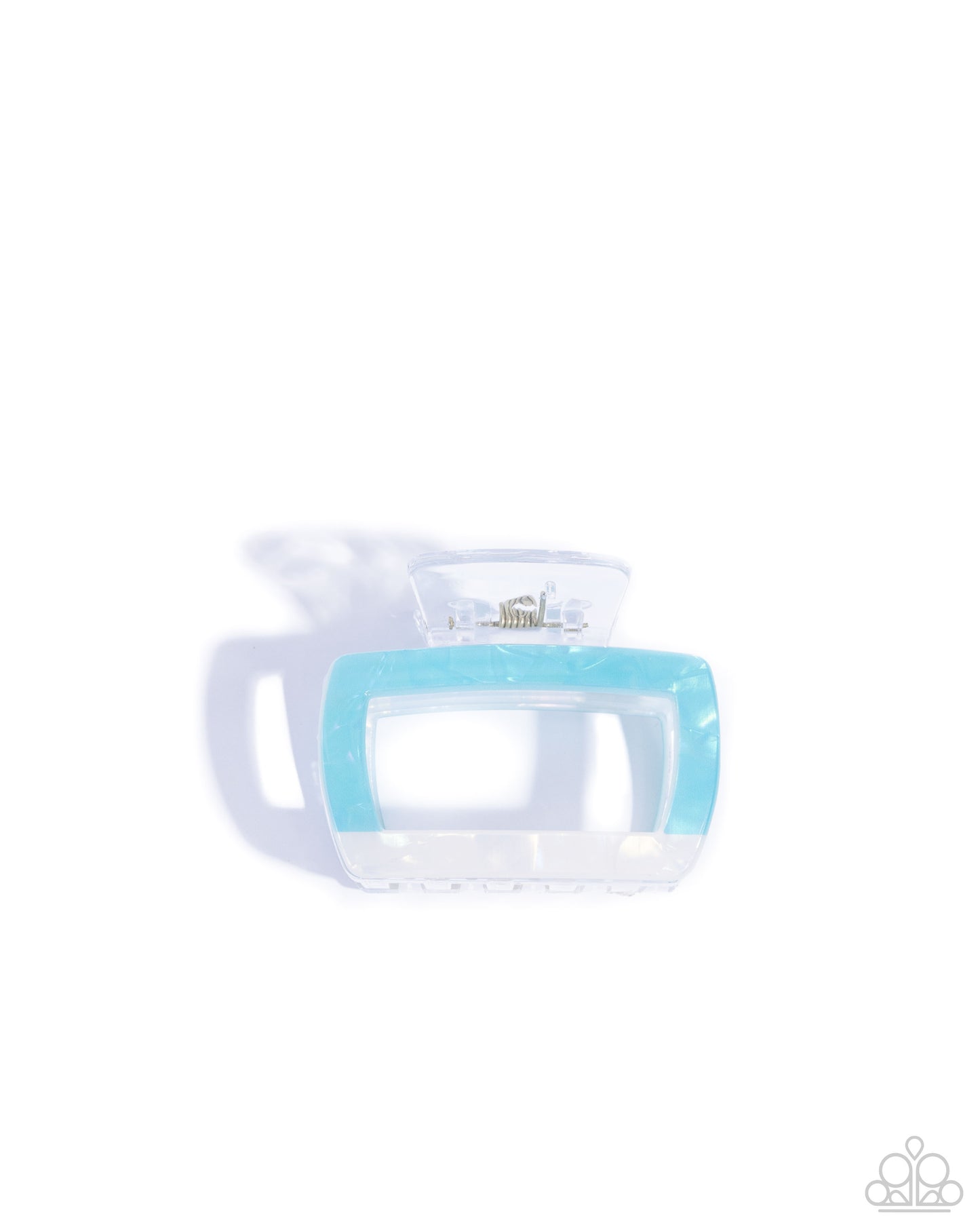 Transparent Texture - Blue Iridescent Claw Clip - Paparazzi Accessories