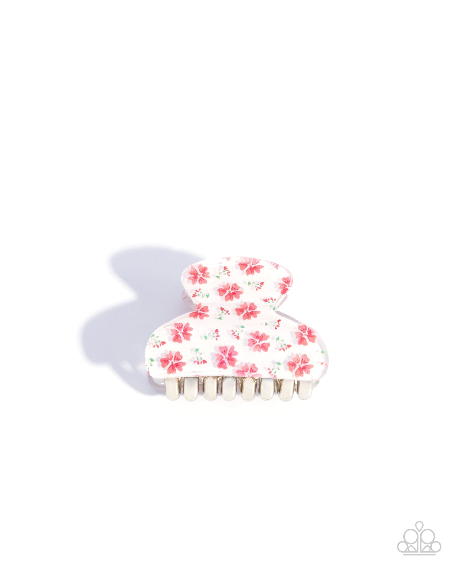 Patterned Program - Multi Floral Print Claw Clip - Paparazzi Accessories