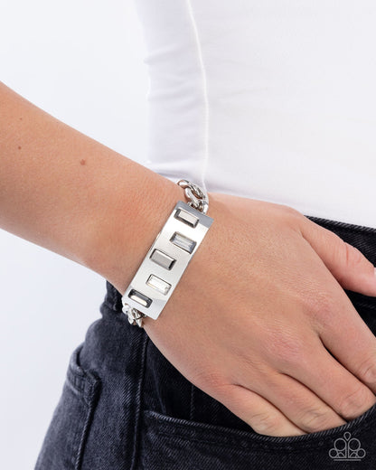 Staggered Shimmer - Silver