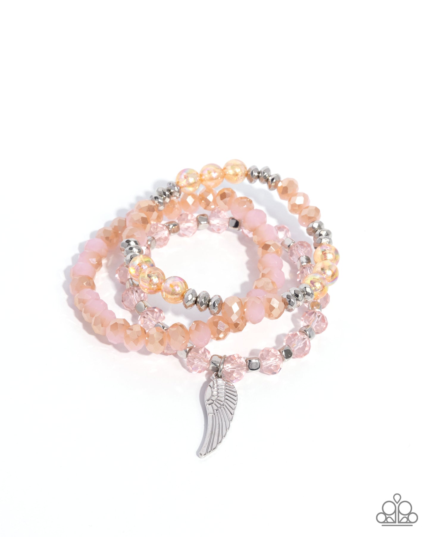 Angelic Aesthetic - Pink Stretchy Beaded Bracelets - Paparazzi Accessories