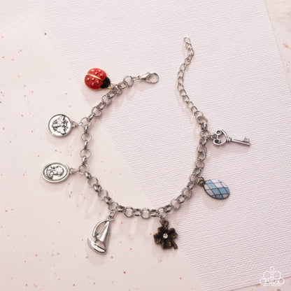 Sailing Through Life - Silver Charms Clasp Bracelet - Paparazzi Accessories