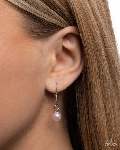 Pearly Paladin - Pink Pearl Necklace - Paparazzi Accessories