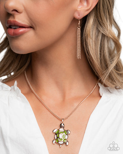 Turtle Theme - Rose Gold - Complete Look - Paparazzi Accessories