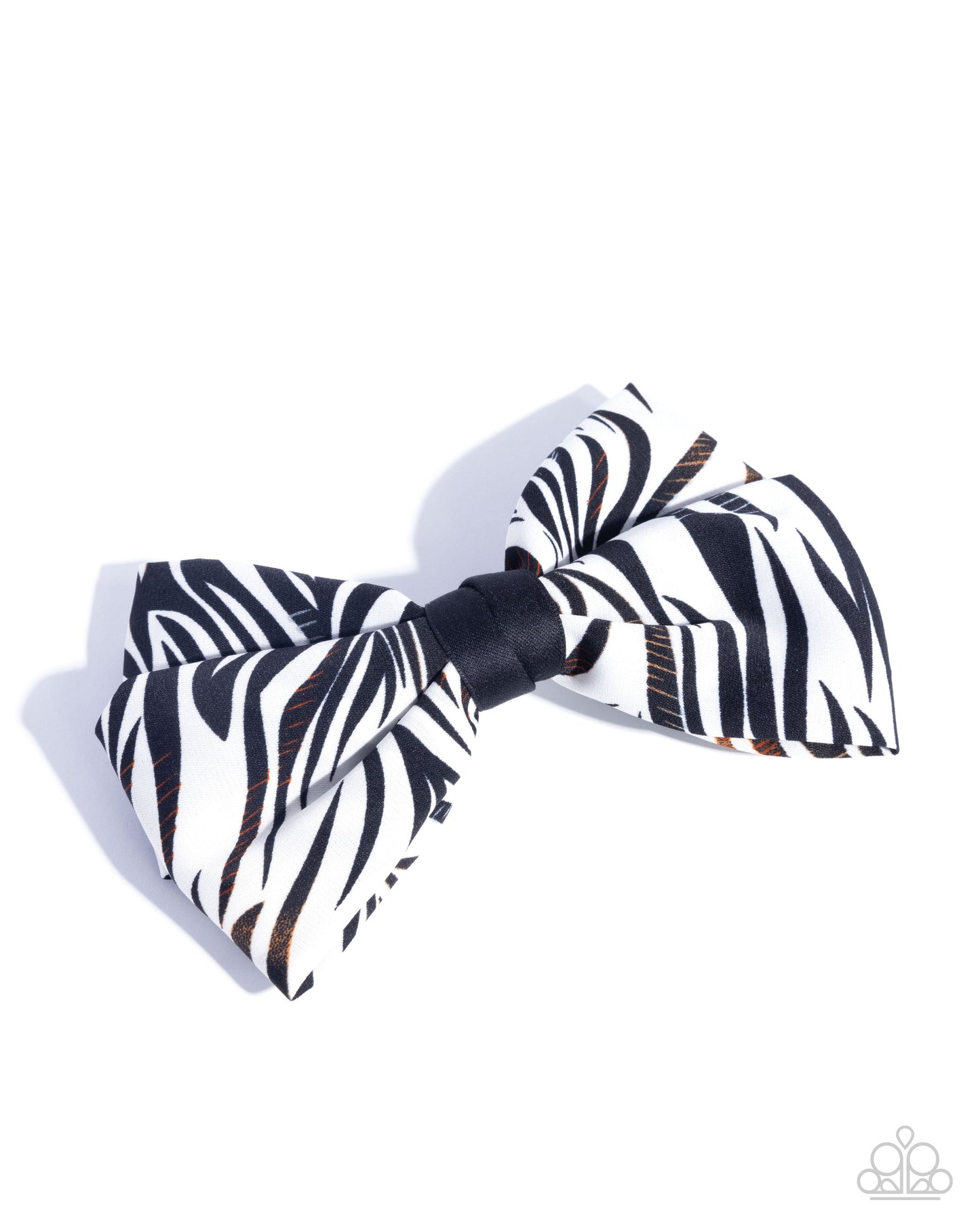 Zealous Zebra - White and Black Zebra Print Hair Bow - Paparazzi Accessories