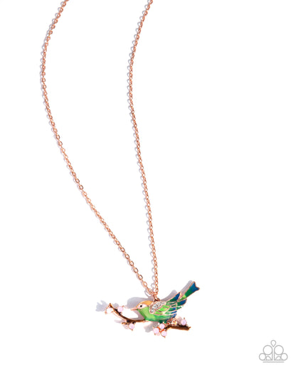 Painted Perch - Copper Necklace - Paparazzi Accessories