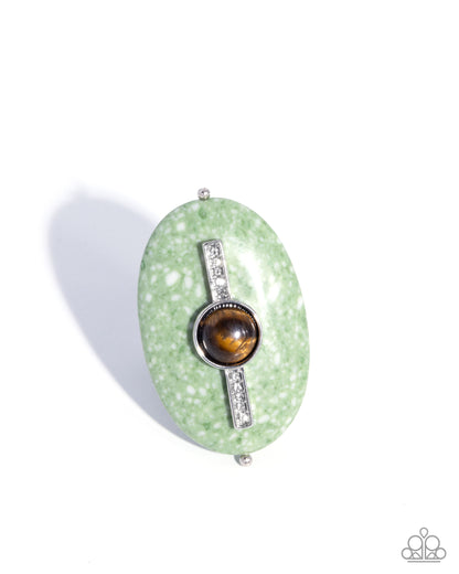 Serene Spirit - Green Stone Ring - Paparazzi Accessories