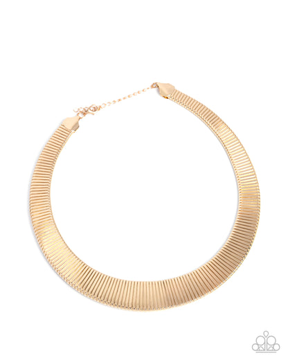 Fringe Formal - Gold Necklace - Paparazzi Accessories