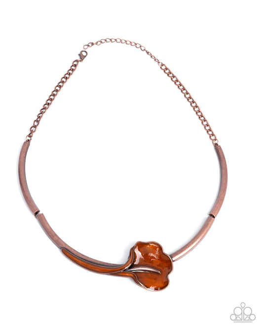 Calla Lily Chic - Copper Necklace - Paparazzi Accessories