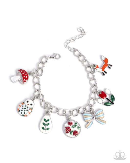 Complex Charms - Red Charm Bracelet - Paparazzi Accessories