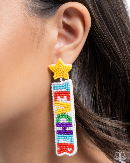Teacher in Training - Multi Seed Bead Earrings - Paparazzi Accessories