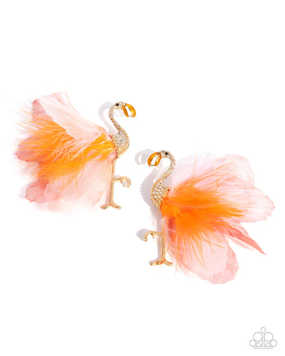 Feathered Flamingo - Orange