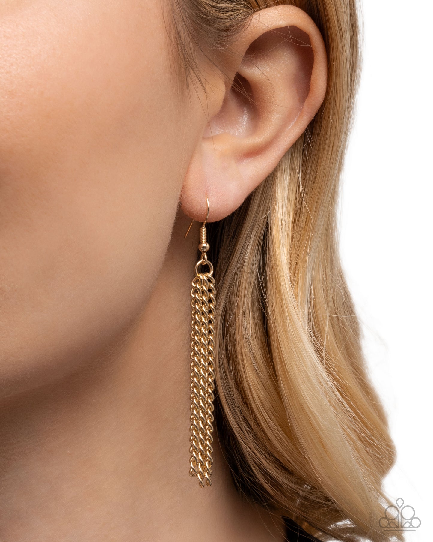 Heartfelt Honor - Gold Heart Necklace - Paparazzi Accessories