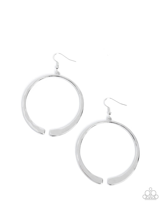 Separated Showcase - Silver Earrings - Paparazzi Accessories