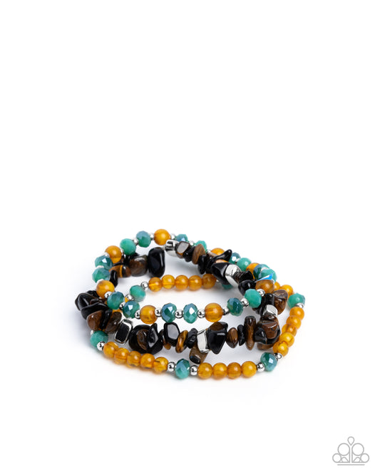 Santa Fe Stacks - Tiger's Eye Stone Bracelet Stack - Paparazzi Accessories