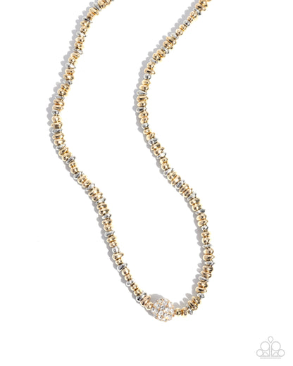 Bossy Bling - Gold and Silver Necklace - Paparazzi Accessories