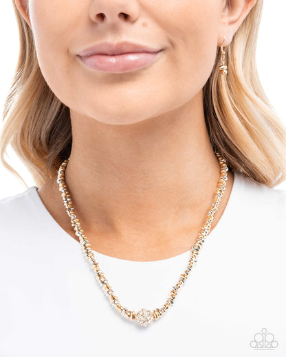 Bossy Bling - Gold and Silver Necklace - Paparazzi Accessories
