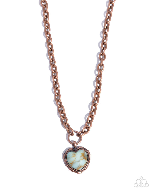 Heartfelt Horoscope - Copper Necklace - Paparazzi Accessories
