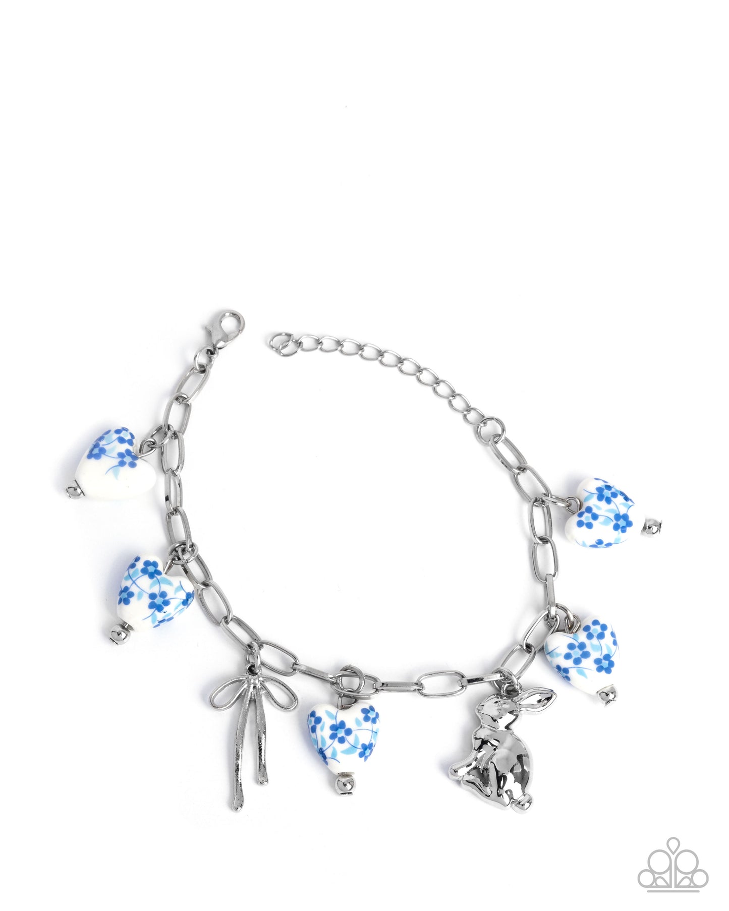 Painted Pact - Complete LookNecklace: "Painted Poetry - Blue", Bracelet: "Painted Proficiency - Blue" - Paparazzi Accessories