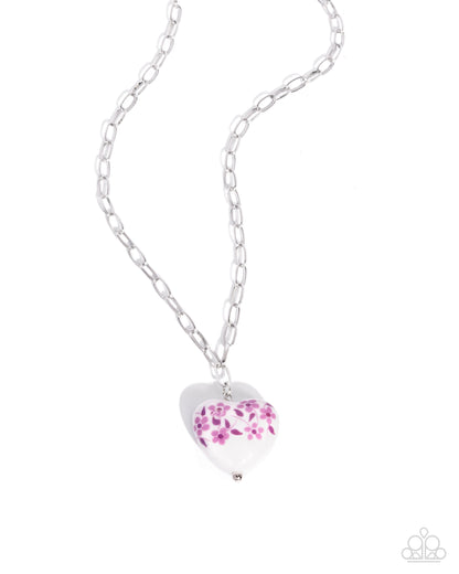 Painted Pact - Complete Look - Painted Poetry Necklace & Painted Proficiency Bracelet - Purple Set