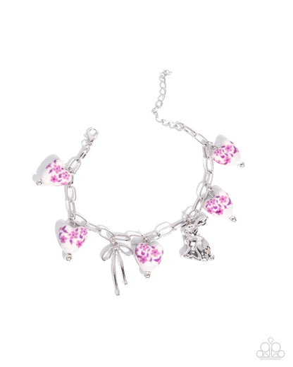 Painted Pact - Complete Look - Painted Poetry Necklace & Painted Proficiency Bracelet - Purple Set