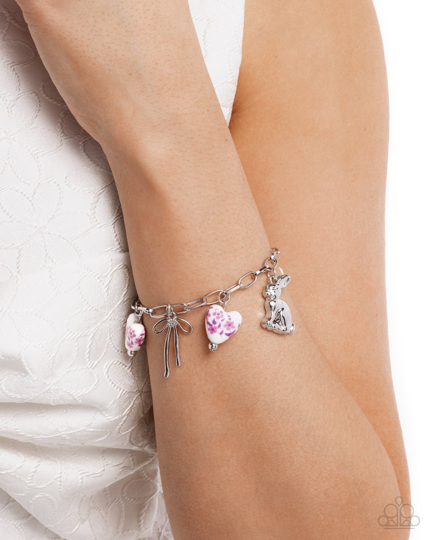 Painted Pact - Complete Look - Painted Poetry Necklace & Painted Proficiency Bracelet - Purple Set