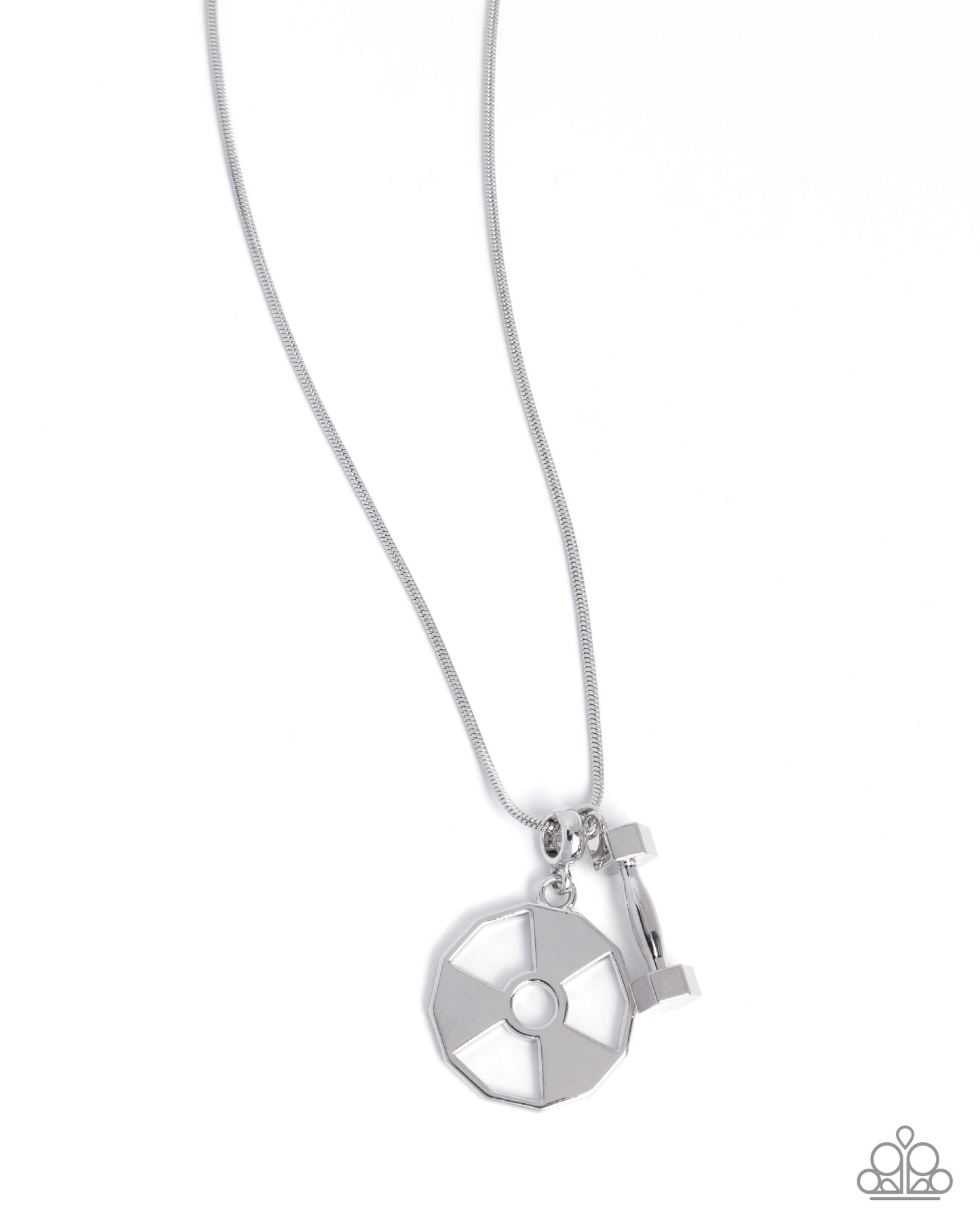 Weighted Welcome - Silver Urban Necklace - Paparazzi Accessories