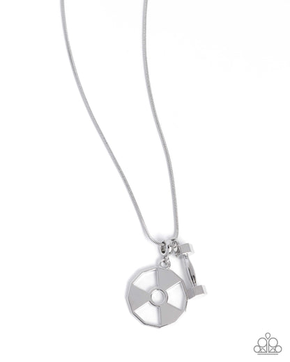 Weighted Welcome - Silver Urban Necklace - Paparazzi Accessories