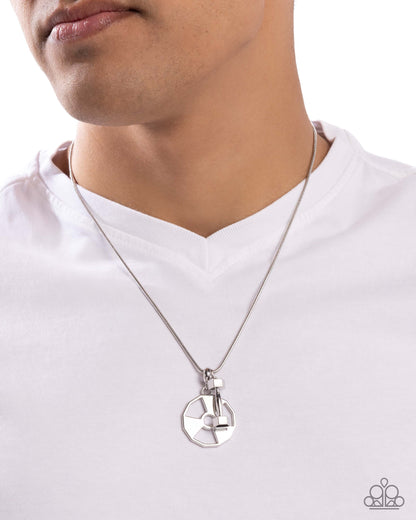 Weighted Welcome - Silver Urban Necklace - Paparazzi Accessories