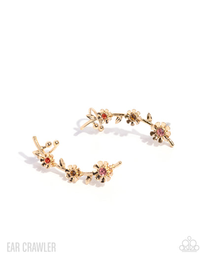 Blooming Boulevard - Gold Ear Crawler - Paparazzi Accessories