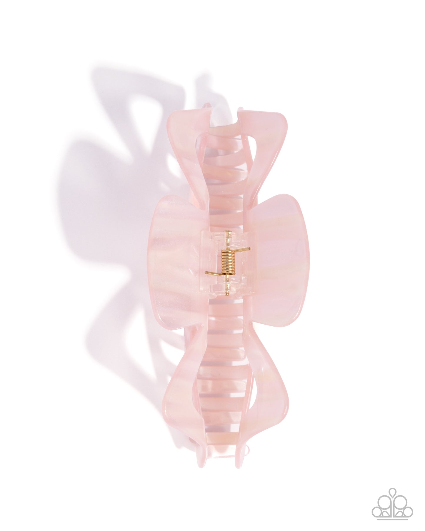 Striped State of Mind - Multi - Pink Acrylic Claw Clip - Paparazzi Accessories