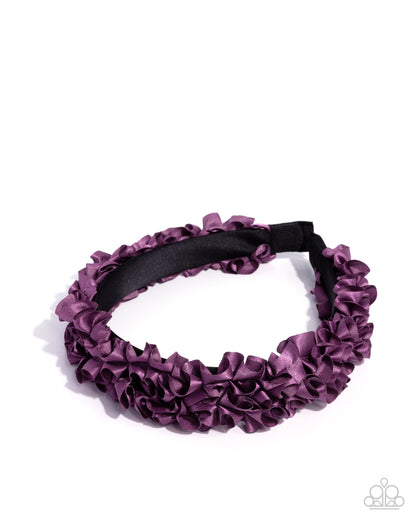 Ruffled Recruit - Purple Headband