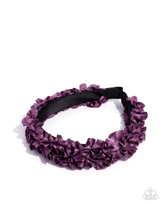 Ruffled Recruit - Purple Headband