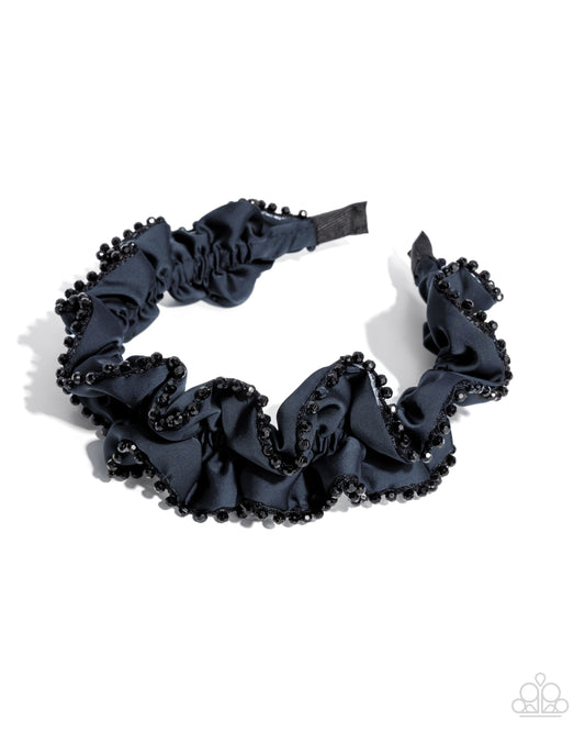 Beaded Broadcast - Blue Headband - Paparazzi Accessories
