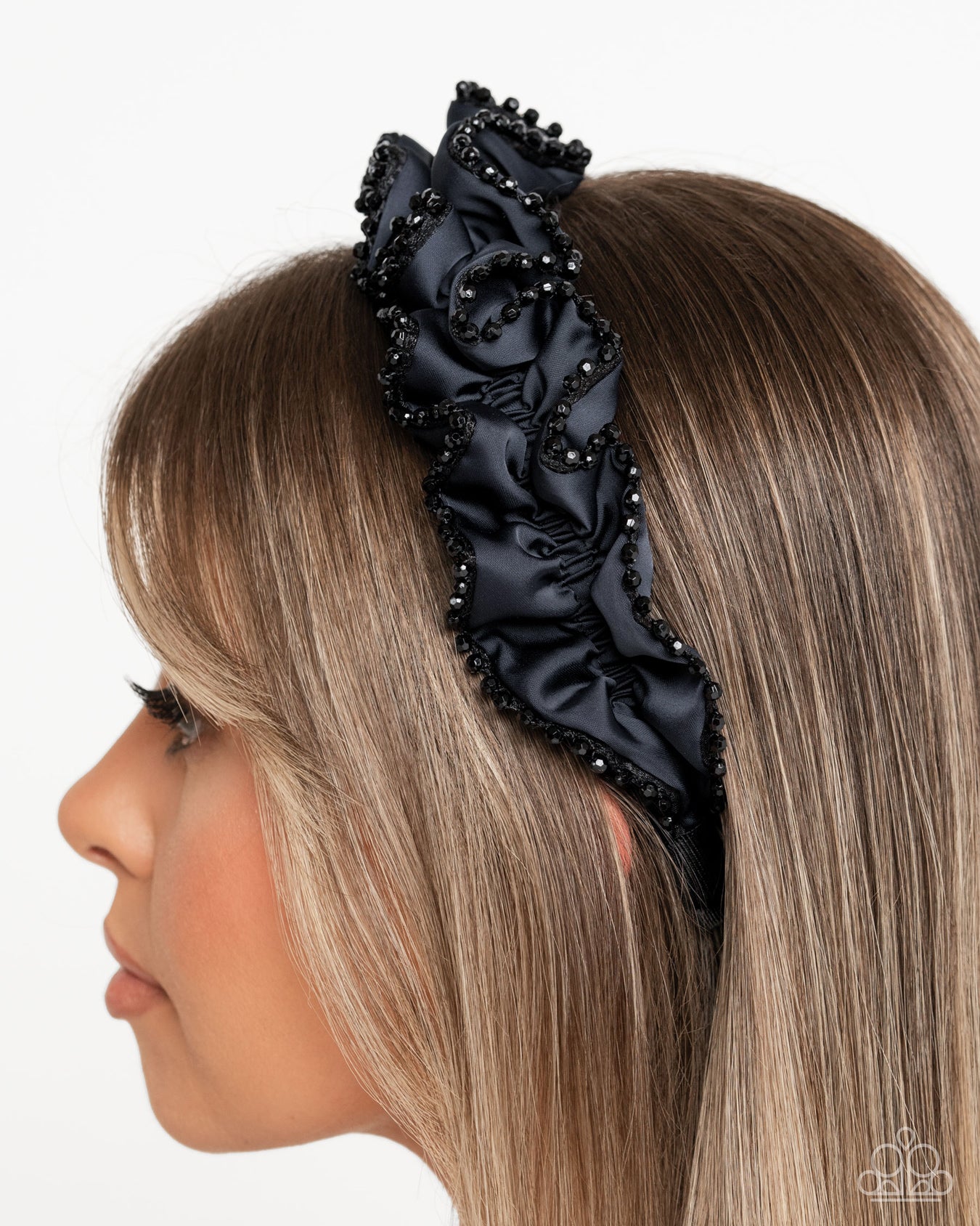 Beaded Broadcast - Blue Headband - Paparazzi Accessories