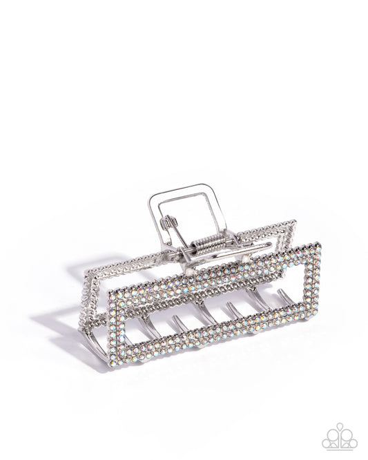 A Glittery Example - Multi Rhinestone Claw Clip - Paparazzi Accessories