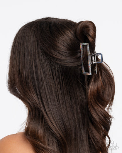 A Glittery Example - Multi Rhinestone Claw Clip - Paparazzi Accessories