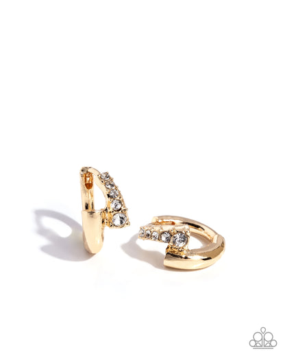 Personalized Pizzazz - Gold - Hinge Hoops