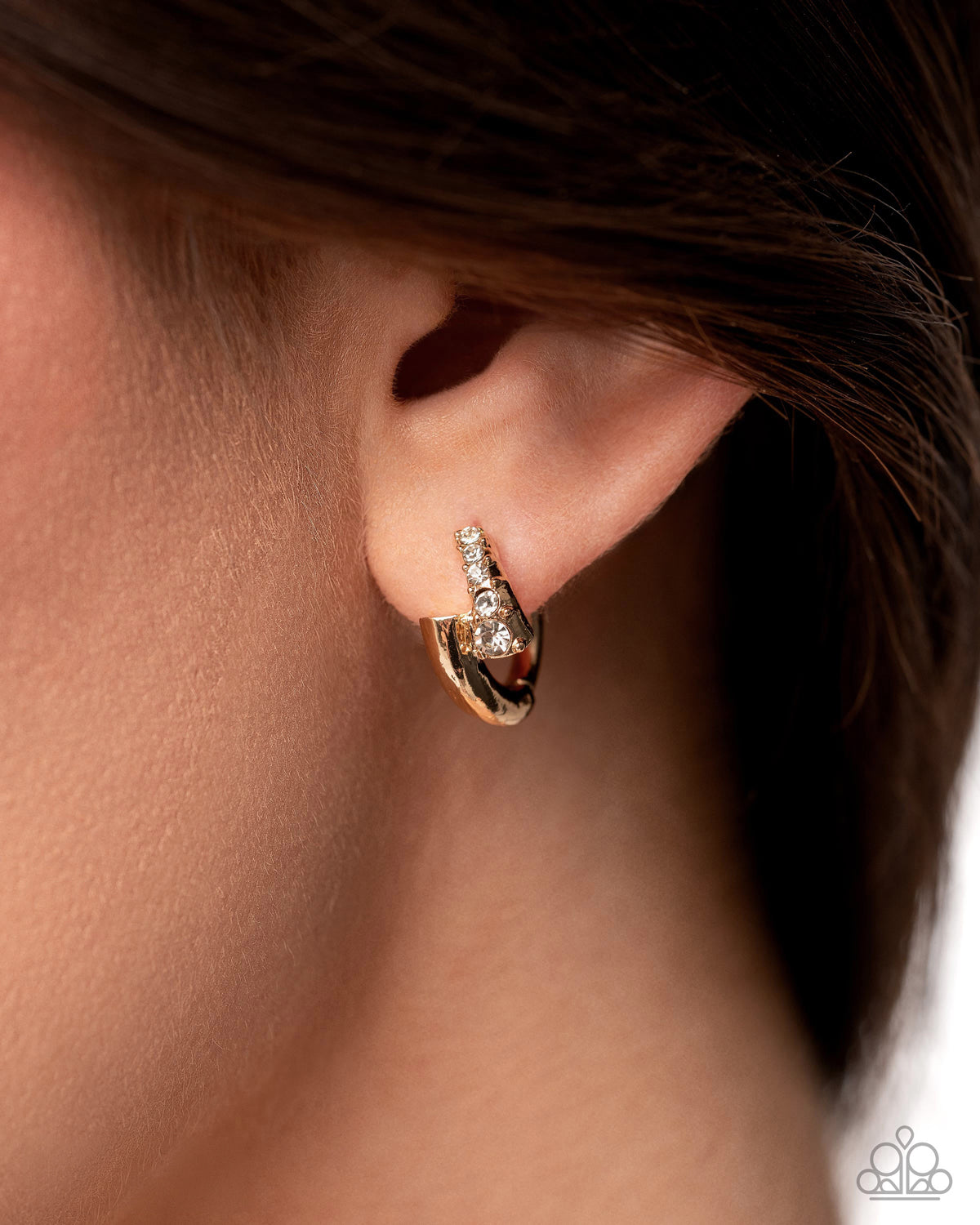 Personalized Pizzazz - Gold - Hinge Hoops