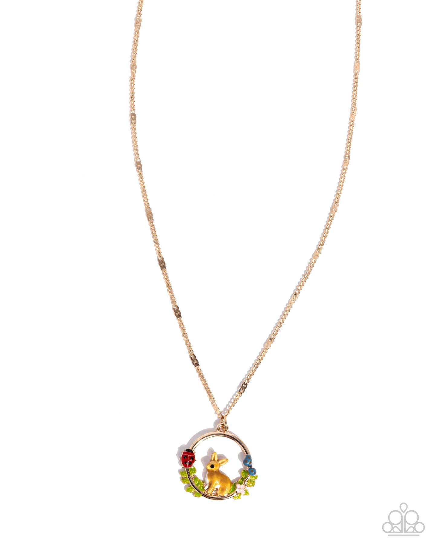 Easter Emblem - Gold Necklace - Paparazzi Accessories